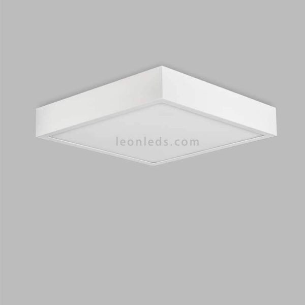 Plafón LED cuadrado 24W serie Saona de Mantra 6633 | LeonLeds Plafones LED