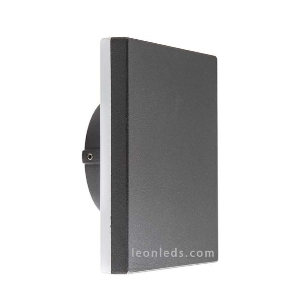 Apliques LED exterior cuadrado gris serie Bora de Mantra | LeonLeds Apliques LED