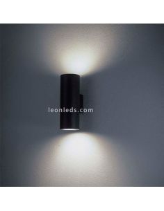 Applique d'extérieur Mantra Volcano 2 X E27 en couleur graphite | Appliques d'extérieur LeonLeds 2