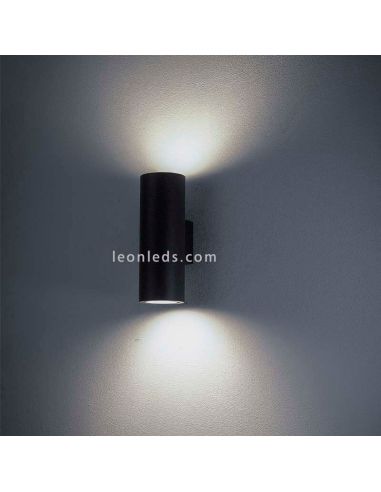 Aplique de pared exterior Grafito de la serie Volcano de Mantra 6482 | LeonLeds Apliques exterior