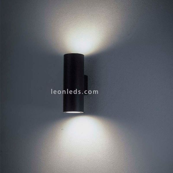 Aplique de pared exterior Grafito de la serie Volcano de Mantra 6482 | LeonLeds Apliques exterior