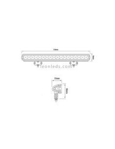 Barra LED para tractor 54W | LeonLeds Barras LED 2