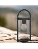 Farol Sobremuro exterior serie Maya de Mantra 6550 gris oscuro | LeonLeds Iluminación