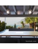 Plafón exterior estilo Vintage de la serie Maya de Mantra 6553 | Leonleds Plafones exteriores