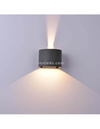 Arandela LED para exterior arredondada série Mantra Davos 6522 6523 | LeonLeds Iluminação exterior