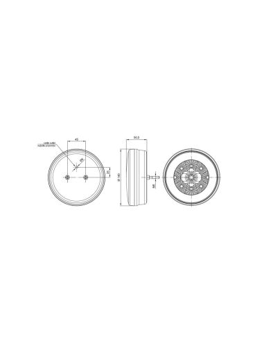 Kit Rund-LED-Leuchten für Lkw