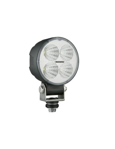 Faro redondo LED de trabajo con trasero | LeonLeds.com