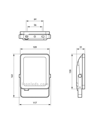 Projecteur Philips 20W Ledinaire | Éclairage Léonleds