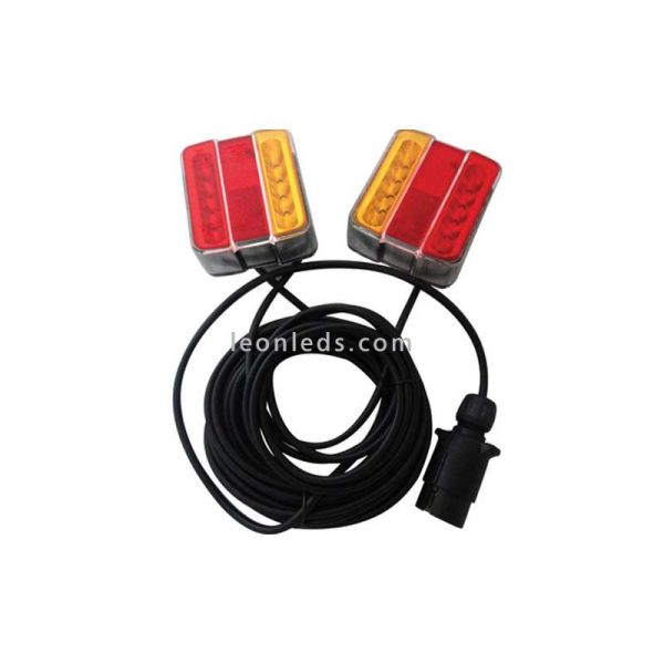 Kit de Pilotos LED traseros con cable magnéticos | LeonLeds Kit de Pilotos LED