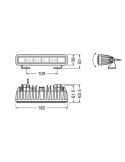 Barra LED 4x4 Homologada 15W Osram | LeonLeds.com