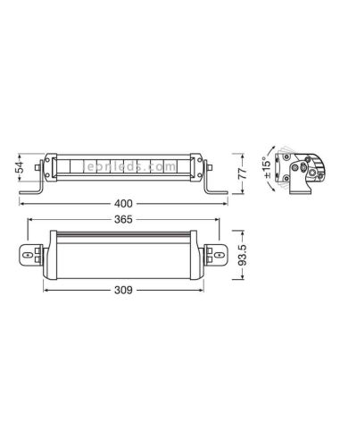 Barra Led Homologada 4x4 35W de Osram | LeonLeds Iluminación