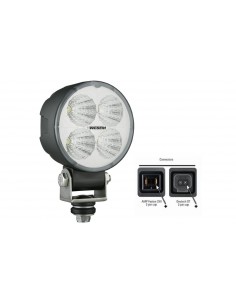 Foco Redondo LED para tractor redondo cosechadora maquinaria industrial embarcaiones de calidad | LeonLeds Iluminación