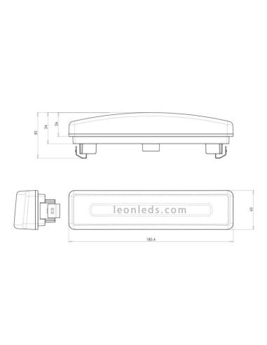 ✅ Dimensões do Scania Neon Effect LED Pilot | Leon Iluminação LED