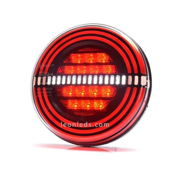 ✅ Luz LED redonda Inversão de nevoeiro e posição LED W192 | Luzes LED traseiras LeonLeds