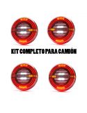 ✅ Kit de 4 Piloto LED traseros con 5 funciones con freno inteligente | LeonLeds Pilotos LED