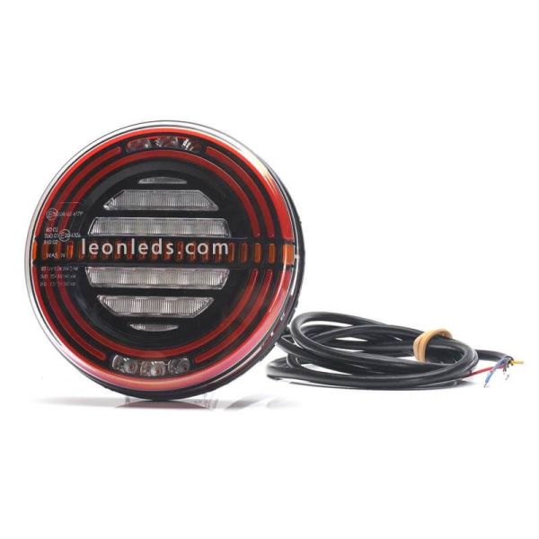 ✅ Piloto LED trasero con  5 funciones | LeonLeds Pilotos LED redondos traseros