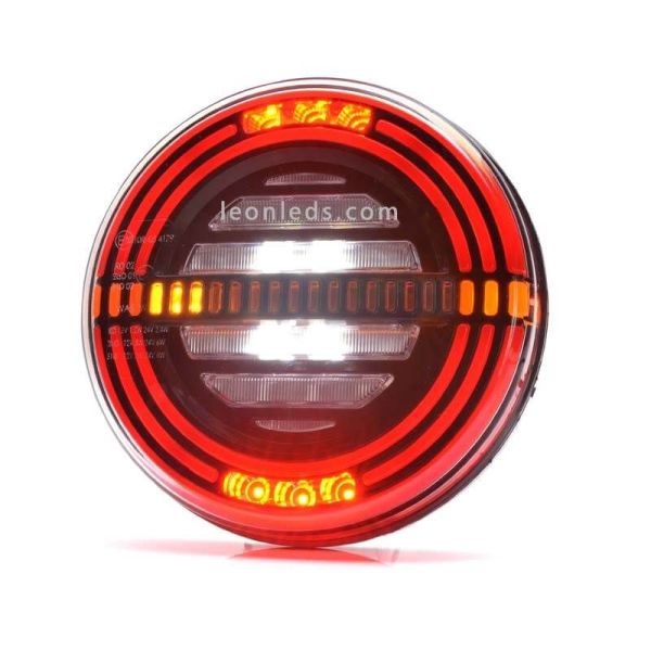✅ Piloto LED trasero con  5 funciones | LeonLeds Pilotos LED redondos traseros