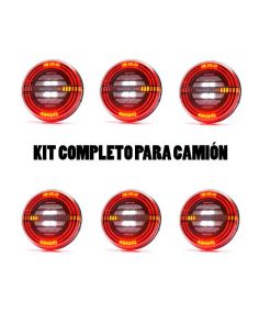 ✅ Kit de 6 Pilotos LED traseros con 5 funciones | LeonLeds Pilotos LED redondos traseros