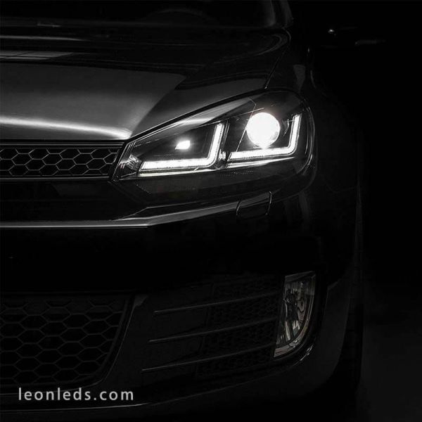 ✅ Phare avec lumière du jour pour Golf VI | Phares LeonLeds Golf 6 LED