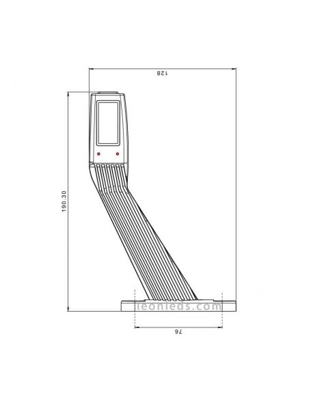 Dimensiones Galibo LED remolque FT-145 3 Funciones FT-145 P LED
