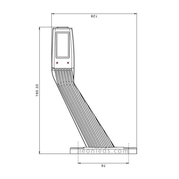Dimensiones Galibo LED remolque FT-145 3 Funciones FT-145 P LED