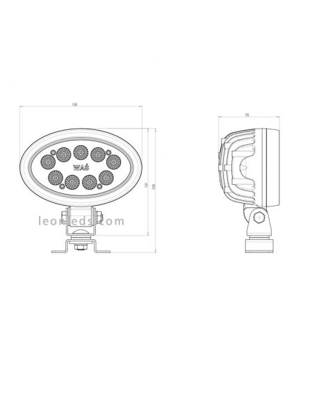 Farol Led de Longo Alcance Era 7000Lm 68W |LeonLeds.com