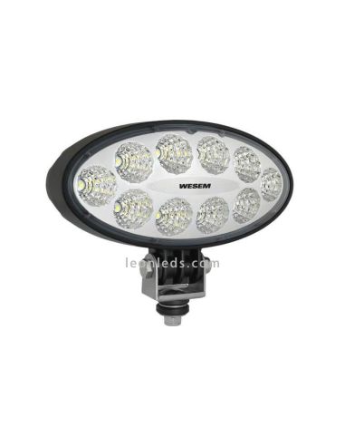 Farol LED Oval para colheitadeira trator 12/24 V Lente Transparente Wesem 2200Lm | Leon Iluminação LED
