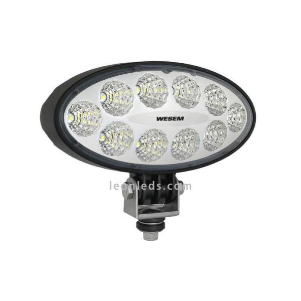 Faro Ovalado LED para tractor cosechadora 12/24 V Lente Transparente Wesem 2200Lm | LeonLeds Iluminación
