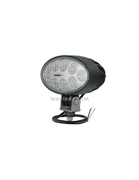 Faro Ovalado LED para tractor cosechadora 12/24 V Lente Transparente Wesem 2200Lm | LeonLeds Iluminación