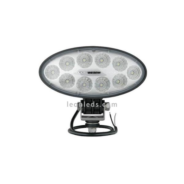 Faro Ovalado LED para tractor cosechadora 12/24 V Lente Transparente Wesem 2200Lm | LeonLeds Iluminación