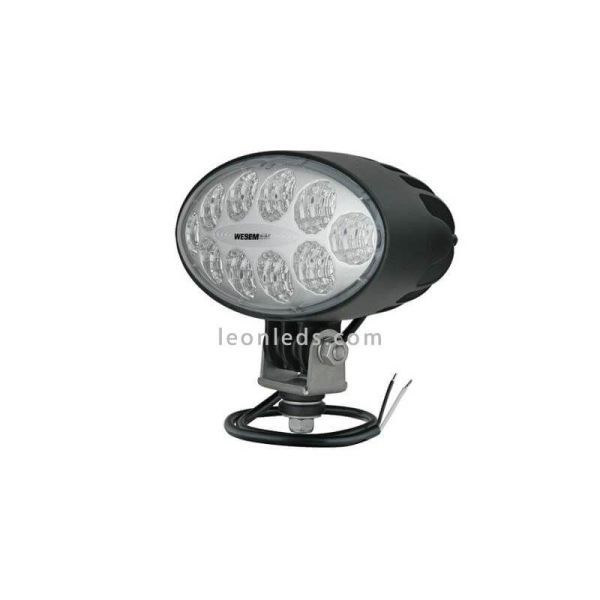 Faro Ovalado LED para tractor cosechadora 12/24 V Lente Transparente Wesem 3000Lm | LeonLeds Iluminación