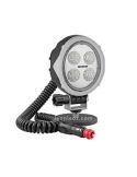 Faro ovalado LED magnético 12/24 V Lente Transparente imán Conector Mechero Imantado Interruptor Mango | LeonLeds