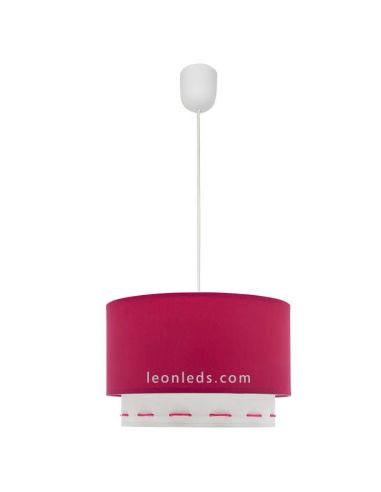 Luminária de teto rosa escuro série Trazos | Leon Lâmpadas LED