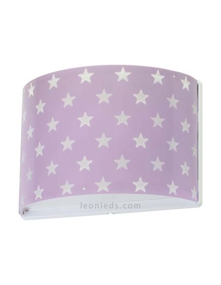 Applique murale pour enfants Stars de couleur mauve du nouveau catalogue Dalber | leonleds