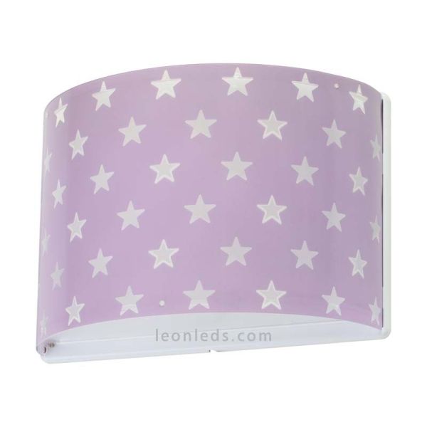 Applique murale pour enfants Stars de couleur mauve du nouveau catalogue Dalber | leonleds