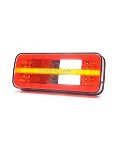 Piloto trasero LED con Luz de Matricula Lataral Was | LeonLeds