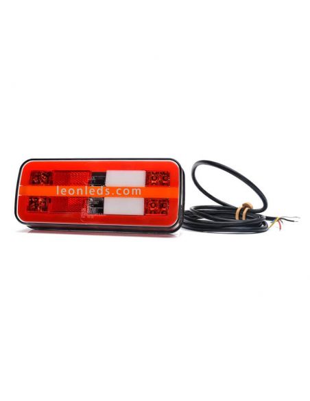 Piloto trasero LED con Luz de Matricula Lataral Was | LeonLeds