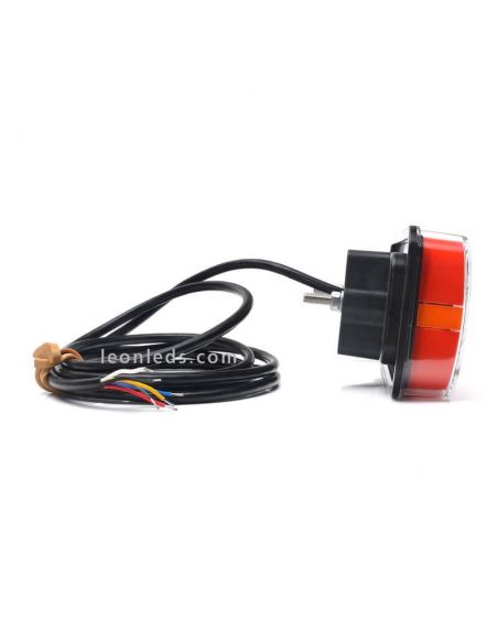 Piloto trasero LED con Luz de Matricula Lataral Was | LeonLeds