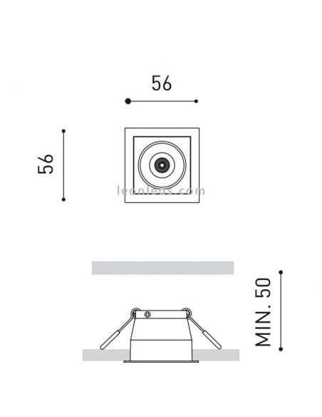 Medidas Black Foster Recessed 1 ArkosLight