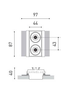 Preto Foster Trimless 2 ArkosLight 2