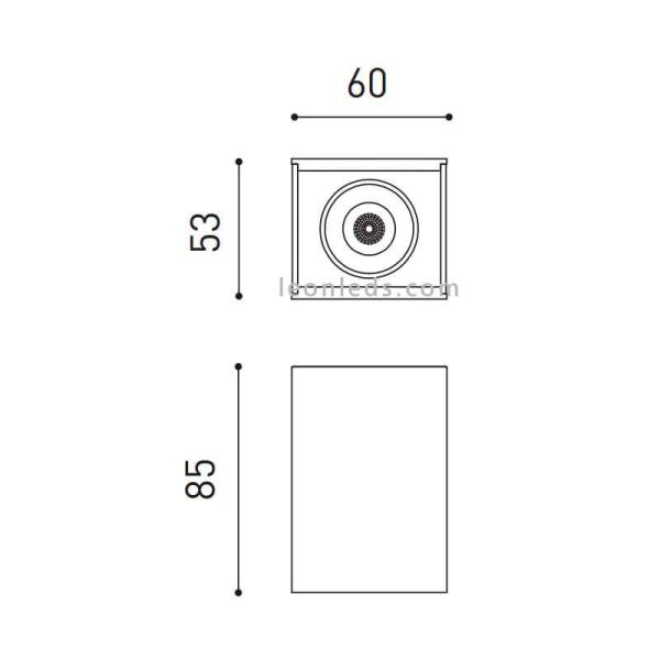 Dimensões Superfície Black Foster ArkosLight