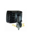 Faro LED rectangular con soporte giratorio