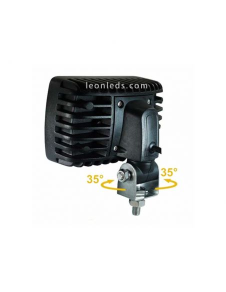 Faro LED rectangular con soporte giratorio