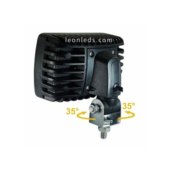 Faro LED rectangular con soporte giratorio