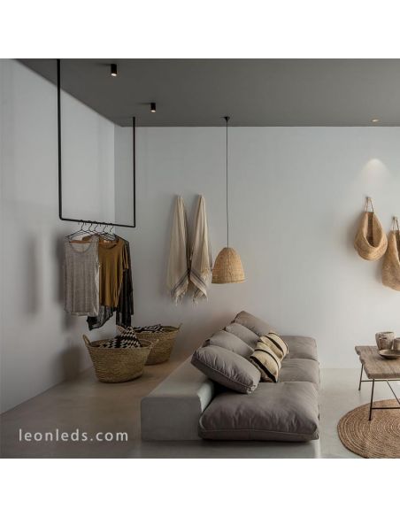 Spot ArkosLight LED Noir Top Installé | Éclairage LeonLeds