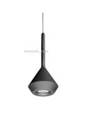 Candeeiro Pendente 5 metros Preto Texturizado Metálico ArkosLight | leonleds