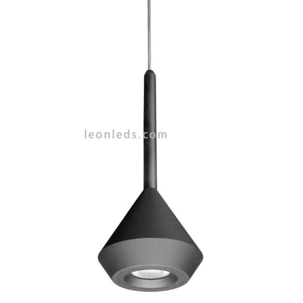 Candeeiro Pendente 5 metros Preto Texturizado Metálico ArkosLight | leonleds