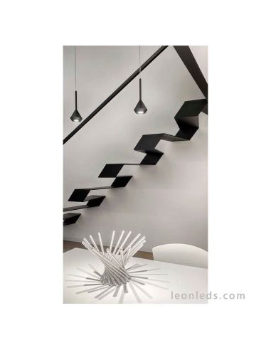 Lámpara Spin base negro de ArkosLight instalada | LeonLeds Iluminación