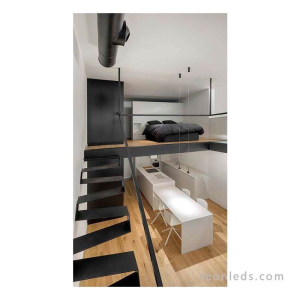 Ambiente Lámpara de techo LED minimalista Spin Base 5 Metros ArkosLight | LeonLeds Iluminación