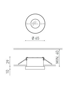Puck S Recessed Blanco ArkosLight 2